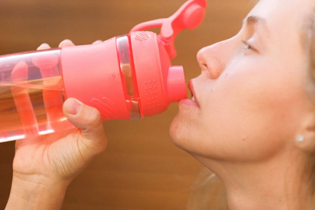 water in bottle